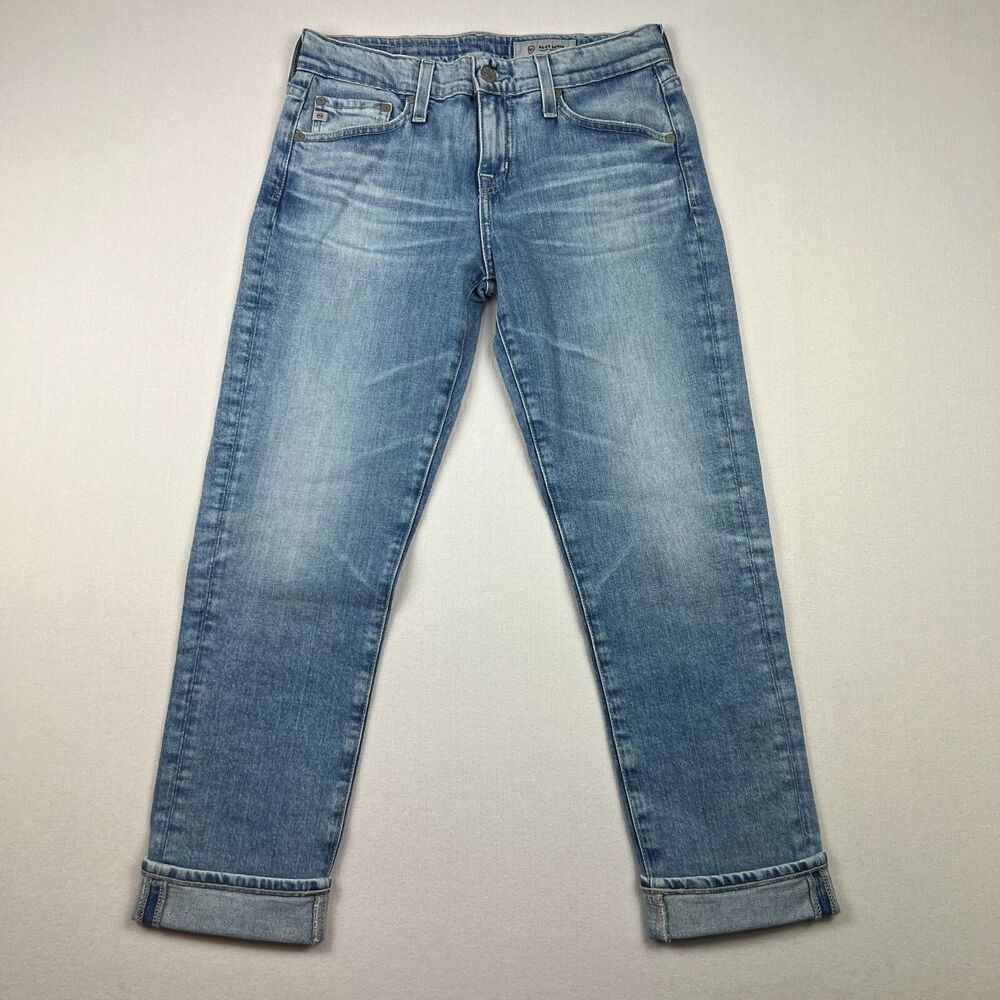 Adriano Goldschmied AG Jeans Womens 30x24 Cropped Slim Skinny Fit Blue Denim